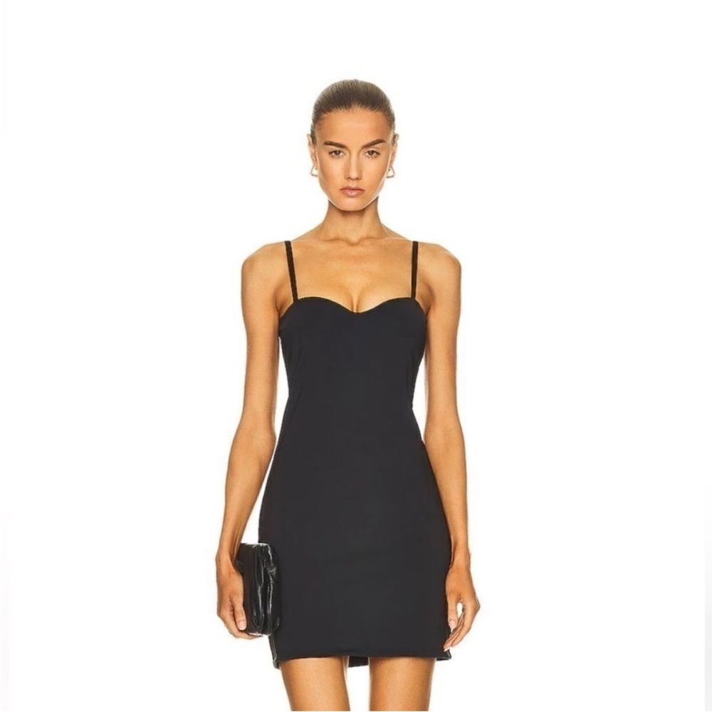 NEW Santa Brands Black Mini Slip Cocktail Dress
